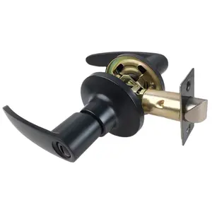 Roeasy浴室锁黑色插销锁具滑动门，用于带锁的浴室