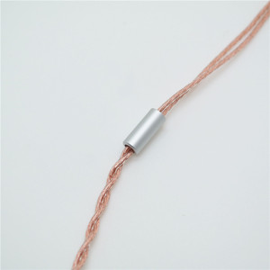 Single Crystal Copper Earphone <b>Cable</b> 1.2M With Microphone For iOS And Android Devices - Product Image 2