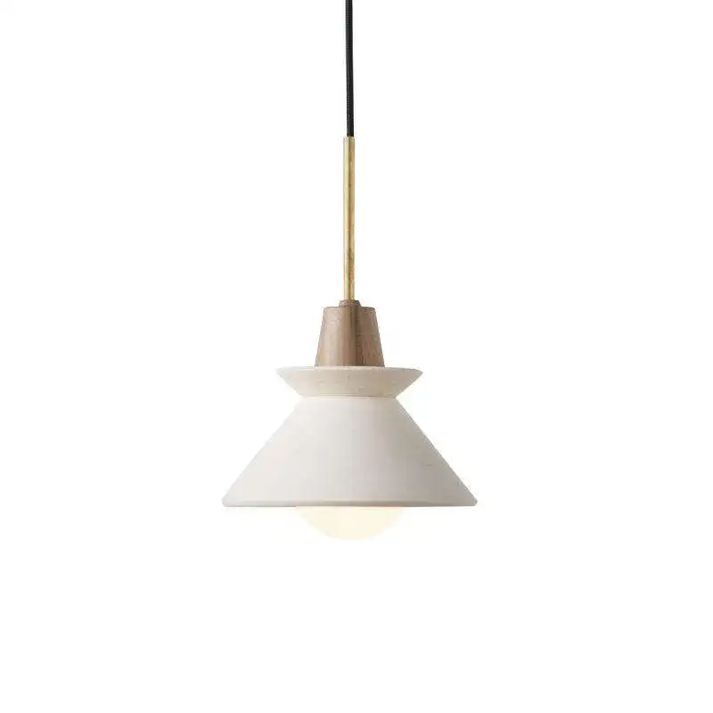 Lustre abat-jour en ciment minimaliste d'intérieur moderne décoration de bar de restaurant lampe suspendue décorative lumineuse