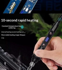 908S 80W High Power Digital <b>Soldering</b> Iron <b>Kit</b> with Switch, Industrial & Household Welding Repair Tool - Product Image 6