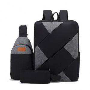 Mejora tu Estilo con la Última Mochila Crossborder Trio 2023 de Gran Capacidad con Carga USB, Versátil para el Trabajo y los Viajes - Product Image 1