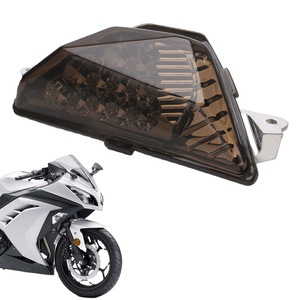ไฟเลี้ยวหน้าอะลูมิเนียม12V 3W น้ำหนักเบาสำหรับ Kawasaki Ninja 250/300ไฟเลี้ยวรถจักรยานยนต์ - Product Image 3