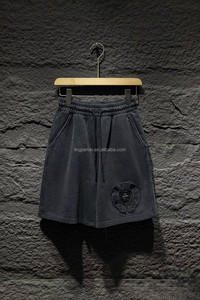 All'ingrosso pantaloni sportivi di lusso elasticizzati in cotone 100% di alta qualità, pantaloncini da uomo essenziali - Product Image 6