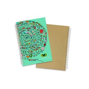 AI-MICH Personalised Size Cheap Kraft Paper Notebook Custom Spiral <b>Notepad</b> Kraft <b>A5</b> Notebook - Product Image 3