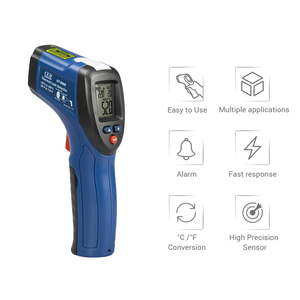 CEM DT-8666 열 누출 감지기, 가청 경보 기능 비접촉식 적외선 온도계 온도 측정기 (판독값의 1%) - Product Image 3