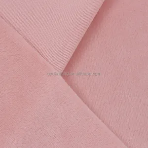 Tela de terciopelo de cristal supersuave de 100% poliéster personalizada, tela de terciopelo supersuave de cristal de Color liso para textiles para el hogar