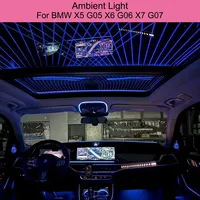 Kit d'éclairage d'ambiance pour voiture, pour BMW, toit panoramique, lecture et écran, commande centrale, 4 portes, lumière cristalline, éclairage intérieur LED 12V