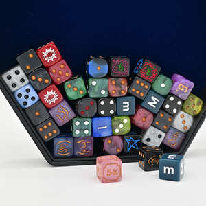 Moule <span class=keywords><strong>de</strong></span> dés polyédriques colorés <span class=keywords><strong>de</strong></span> 16 mm pour DND, impression en usine, acrylique <span class=keywords><strong>gratuit</strong></span>, dés en résine faits à la main personnalisés, cube D6 pour jeu <span class=keywords><strong>de</strong></span> table - Product Image 6