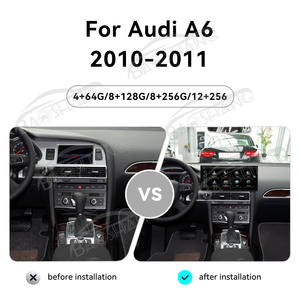 ZWautel 15.8 ''Portable Android 14 GPS Navi Carplay Unité Principale <span class=keywords><strong>Audi</strong></span> A6 2010-2011 Lecteur Multimédia HD Écran Tactile pour Autoradio - Product Image 2