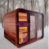 Sauna de infrarrojos de leña para 1 persona, móvil, con terapia de luz y ozono, de bajo precio, suministro directo de fábrica para interiores. - Product Image 2