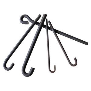 สลักเกลียวหัวหกเหลี่ยมชนิด L&J Type 7 สำหรับงานฐานราก เกรด 4.8 8.8 10.9 ชุบสังกะสี ชุบกัลวาไนซ์สีดำ เหล็กกล้าคาร์บอนธรรมดา M39 M42 <span class=keywords><strong>M45</strong></span> - Product Image 4