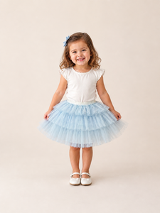 Falda Tutú para Niña con Volantes en Capas, Estampada, 100% Poliéster, Tul Plisado, Túnica en Capas, Ropa para Niñas Pequeñas, OEM ODM - Product Image 2