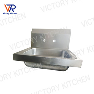 Série d'éviers muraux en acier inoxydable de cuisine commerciale Victory Fournitures de laboratoire pour hôtels et restaurants - Product Image 5