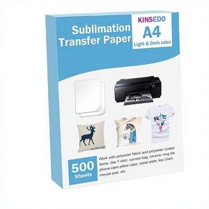 Papel de Transferencia por Sublimación, Tamaño A4 (8.27x11.69 pulgadas), 100 g/m², Blanco, 100 Hojas, Impresión Instantánea, Impresión Digital para Ropa - Product Image 4