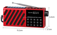Récepteur radio FM numérique, radio portable avec grand haut-parleur Bluetooth, meilleure réception, prend en charge les cartes Micro SD et lecteur MP3 USB
