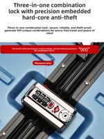 Valise PC de luxe extra-large, élégante et classique, avec roues pivotantes, séparation sec/humide, robuste, durable et épaissie