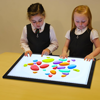 Jouets éducatifs sensoriels pour enfants, tablette lumineuse LED, table lumineuse sensorielle Montessori, boîte lumineuse d'activités LED