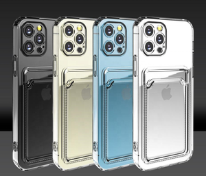 Bán buôn 1.5 mét rõ ràng TPU trường hợp điện thoại với chủ thẻ bìa cho Iphone 15 Pro cộng với Max weview điện thoại di động trường hợp - Product Image 2