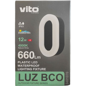 ไฟเพดาน LED สำหรับภายนอกอาคาร 12W 660lm 4000K แสงธรรมชาติ กันน้ำระดับ IP65 - Product Image 3