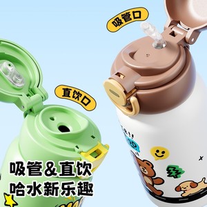 Cute Cartoon Stainless Steel Tumbler 316 Vacuum Insulated With Pop Up Lid And Straw For Kids Travel School Use - Product Image 3