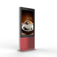 Pantalla LCD Publicitaria para Exteriores de 86 Pulgadas, Alto Brillo de 3500 Nits, Resistente al Agua IP65, Pantalla Táctil, CMS Gratuito, Tótem para Centros Comerciales