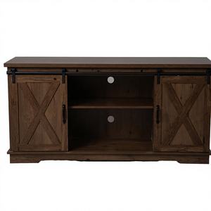 Mueble de Almacenamiento de Madera con Panel de Soporte para TV Plegable Ajustable para Dormitorio de Estilo Moderno Americano, para Sala de Estar, Compatible con Televisores de 60 a 64 Pulgadas - Product Image 4