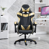 Chaise de jeu moderne pour ordinateur de jeu Pc Chaise de jeu en cuir confortable de luxe Chaise de jeu réglable en hauteur avec repose-pieds à bas prix