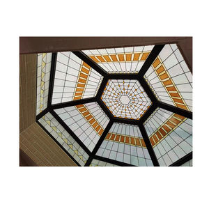 <span class=keywords><strong>D</strong></span>ôme <span class=keywords><strong>en</strong></span> verre teinté trempé stratifié hexagonal Leadlight Vitrail <span class=keywords><strong>D</strong></span>ôme de plafond de lucarne <span class=keywords><strong>D</strong></span>ôme <span class=keywords><strong>en</strong></span> verre de construction imprimé - Product Image 1