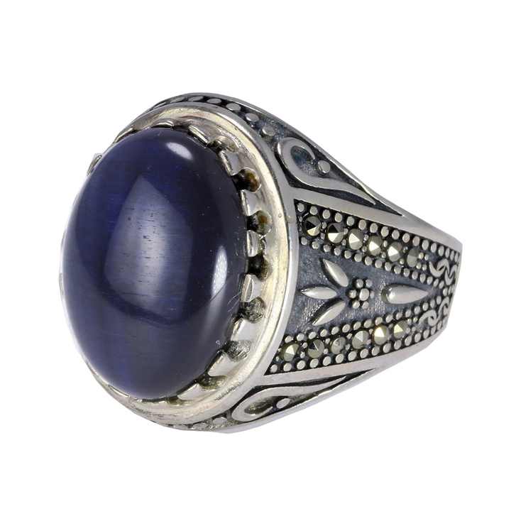Big Turkish Rings for Men - Antique Large Rings with Stones