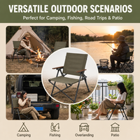Chaise pliante portable pour le camping en plein air, avec accoudoirs, en tissu Oxford de haute qualité, idéale pour la plage, les sorties printanières et les pique-niques