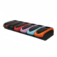 Boîte d'accoudoir multi-voitures à double couche avec support pour téléphone et porte-gobelet, 6 ports de charge USB, accoudoir