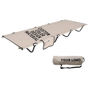 Outdoor Ultralight Portable Aluminum Oxford Cloth Folding Camp <b>Cot</b> <b>Bed</b> Foldable <b>Camping</b> Single Adult Children <b>Bed</b> - Product Image 1