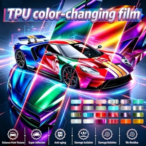 ฟิล์มเปลี่ยนสีรถยนต์ 3M PPF สีม่วง รุ่น 2080 ซีรีส์ PET ขนาด 3 เมตร แบบม้วน สำหรับหุ้มรถยนต์ทั้งคัน - Product Image 1