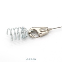 Système de suspension en acier inoxydable avec pince à câble, mousqueton et fixation pour éclairage LED, kit de suspension certifié CE