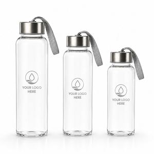 Bouteille d'eau froide en plastique AS sans BPA personnalisée, cadeaux promotionnels pour activités commerciales, bouteille de sport transparente portable avec couvercle - Product Image 1