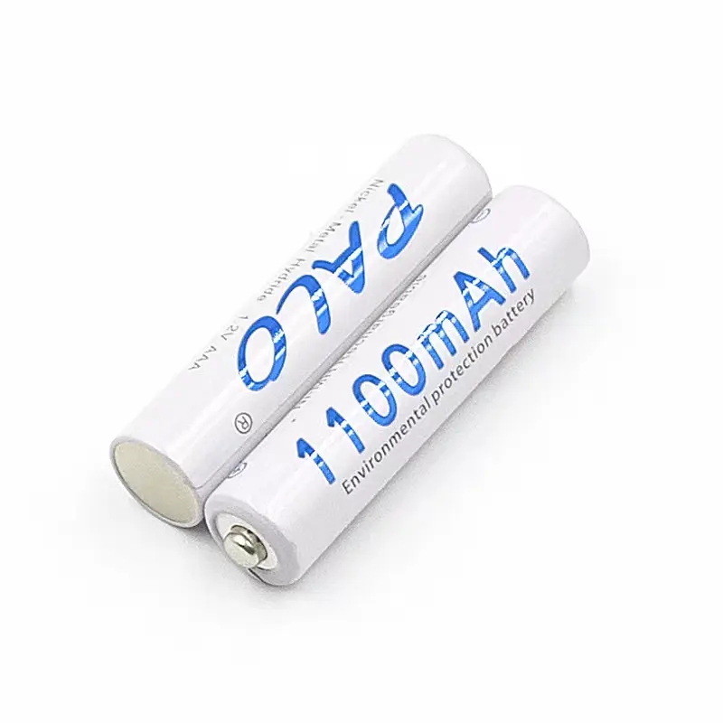 Palo brands China Supply NIMH 1.2V Size AAA 1100mah Hr03 Batteries Rechargeable NI-MH Rechargeable Battery