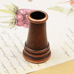 Portapenne singolo placcato argento oro bronzo <span class=keywords><strong>Vintage</strong></span> superficie di lusso Ins portapenne <span class=keywords><strong>in</strong></span> vetro piuma con Logo personalizzato per matita - Product Image 2