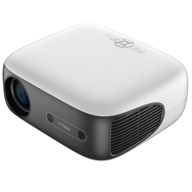 HY800 Projector Smart Mini Portable Android Real Shutter 3D 4K Android WiFi Portable 1080P Home Theater Video LCD Projector