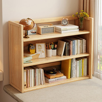 Étagère de bureau minimaliste moderne en MDF, support de rangement multi-niveaux sans dossier pour bureau, maison, étudiant, idéal pour l'ameublement domestique