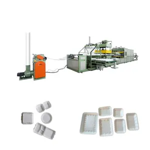 Eco friendly XPS EPS HIPS GPPS absorbent tray making machine foam dishes production line . Ellie's Whats 008613780912769