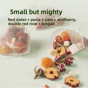 Goddess Six Treasures Tea - Jujube Longan Regaliz Rose Poria Tea-Nutre la sangre femenina y Qi Protege la piel y la tez - Product Image 5
