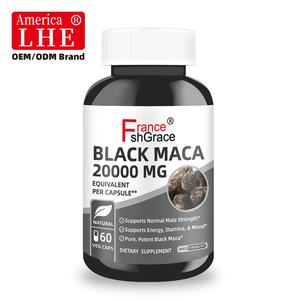 Maca Negra de Alta Calidad, 60 Cápsulas Vegetales, Apoya la Salud, Antioxidante, Gelatinizada, para Hombres y Mujeres, Extractos de la Planta de Maca - Product Image 1