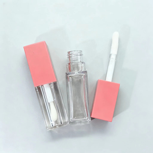 Wholesale Customized Logo Cosmetics Empty <b>Square</b> Lipstick Tube Clear Empty Lipstick <b>Container</b> Tubes Big Brush - Product Image 5