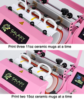 Galaxy Press Wholesale GS-205B Pro Ramslide Impresora de Sublimación Todo en Uno para DIY, Máquina de Prensa de Calor para Tazas y Vasos de 11oz, 30oz, 40oz