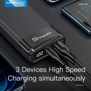 Konfulon Hot Bán 2024 Sản phẩm mới 20000mAh Kích thước nhỏ 22.5 Wát sạc nhanh ngân hàng điện với LCD displaysmart điện thoại powerbanks - Product Image 4