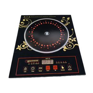 Placa de Cocción de Cerámica de 2 Quemadores, 500W de Alta Potencia, Doble Cabezal, Impermeable, Panel de Cristal Negro, Control Inteligente de Múltiples Niveles con Perilla, 24 Placas de Cocción de Cerámica - Product Image 3
