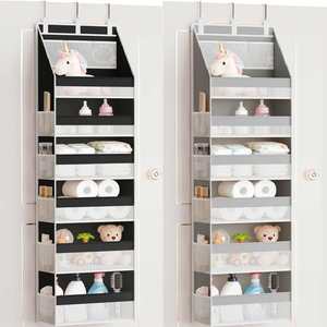 Door <b>Storage</b> Hanging Bag Wall-mounted Multi-layer Sundries Organizer Polyester Modern Minimalism Bedroom <b>Storage</b> for <b>Shoes</b> - Product Image 1