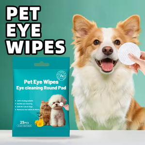 Toallitas Húmedas para Mascotas para Eliminar Manchas de Lágrimas <span class=keywords><strong>en</strong></span> los Ojos, Hipoalergénicas, Sin Perfume, Sin Alcohol, Suaves, Seguras, Naturales, para Limpiar los Ojos de Perros y Gatos - Product Image 1