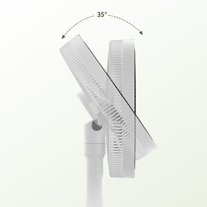 2026年式 折りたたみ式 高さ調節可能 床置き型 振動式スタンドファン リモコン付き - Product Image 4