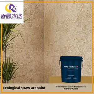 Revêtement liquide écologique de peinture de boue de paille de mur intérieur et extérieur fait sur commande avec l'acrylique comme matière première principale - Product Image 3